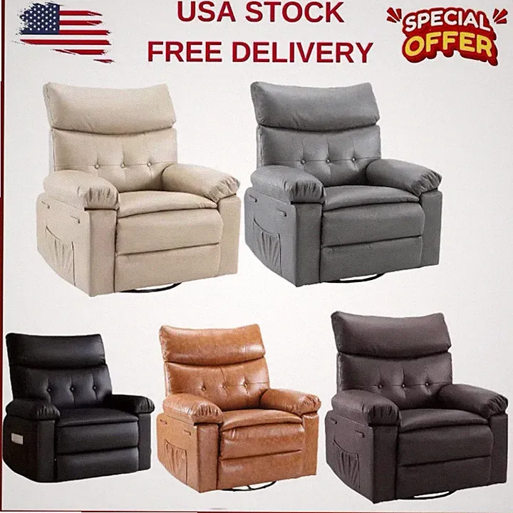 400lb Capacity Oversized Manual Recliner Chair W/Wide Seat Multicolor,Comfort Ar