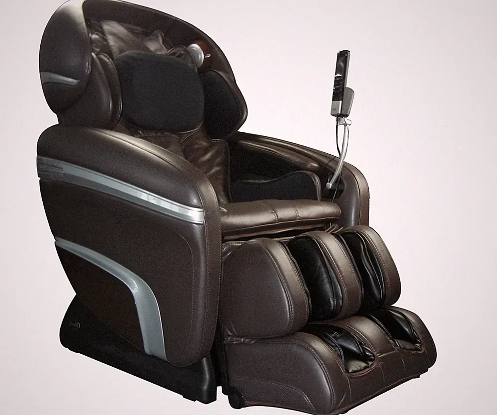 Brown Osaki OS 3D Pro Dreamer Zero Gravity Massage Recliner Chair + 5YR Warranty