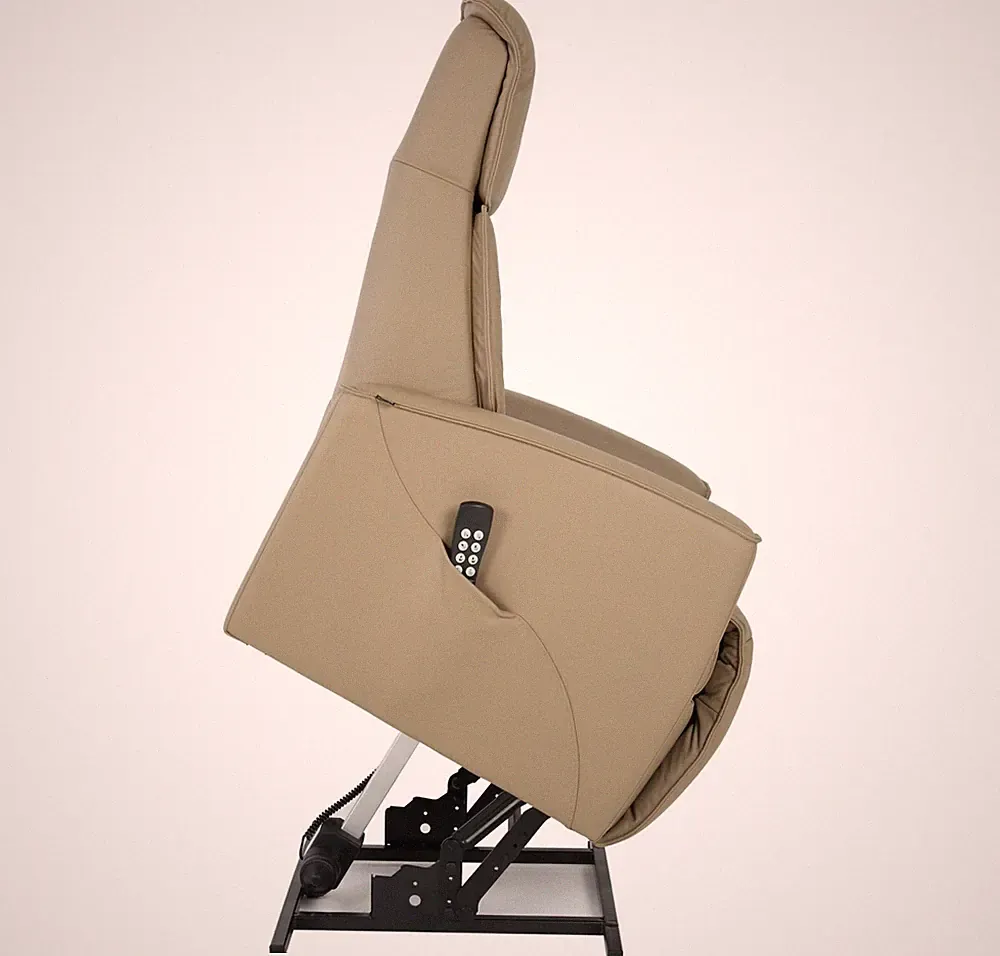 Large Fjords Austin 3 Motor Infinite Position Power Lift Chair Recliner in Stone
